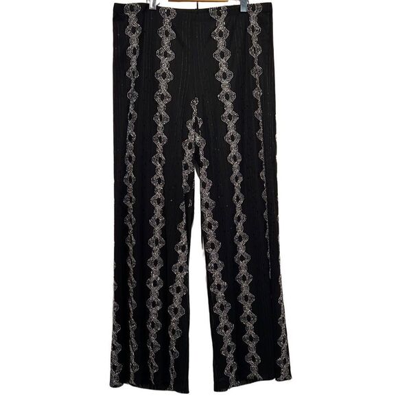Frank Lyman Black Dressy‎ Wide Leg Pants Size 20 NWT - Picture 1 of 13